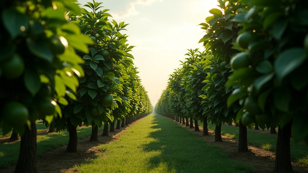 A grove of lime trees